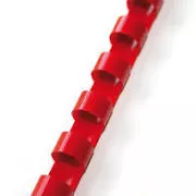 Kroužková vazba 12,5mm červená 56-80listů/80g 100ks