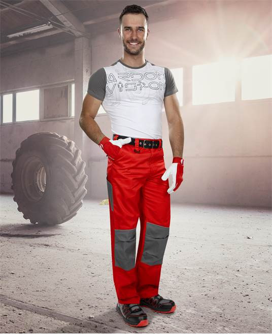 Kalhoty ARDON®2STRONG červeno-šedé | H9604/64