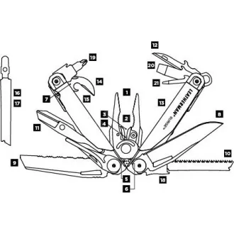 Leatherman Multitool SURGE stříbrná