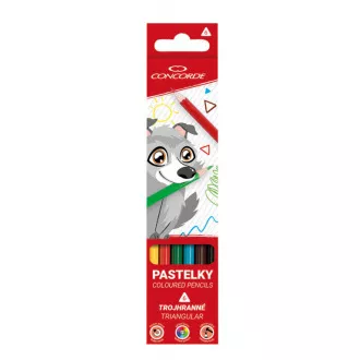Pastelky Concorde trojhranné 6ks