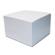 Blok kostka 8,5x8,5x4cm bílý nelepený