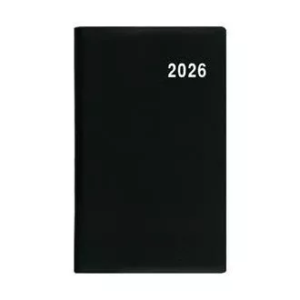 Diář měsíční Marika PVC 9x15cm černý