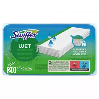 Ubrousky čistící na podlahu pro mop Swiffer Sweeper citrus fresh 20ks Ubrousky čistící na podlahu pro mop Swiffer Sweeper citrus fresh 20ks