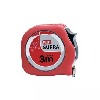 Metr svinovací 3m/16mm červený na kartě