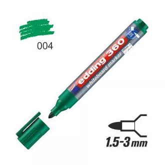 Popisovač Edding 360 na bílé tabule zelený válcový hrot 1,5-3mm