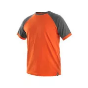Tričko s krátkým rukávem OLIVER, oranžovo-šedé, vel. XL