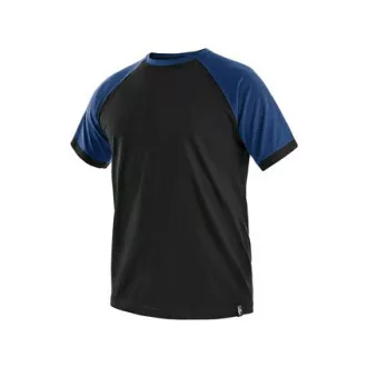 Tričko s krátkým rukávem OLIVER, černo-modré, vel. 3XL