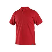 Polokošile CXS MICHAEL, krátký rukáv, červená, vel. 2XL