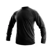 Pánské tričko s dlouhým rukávem PETR, černé, vel. 5XL