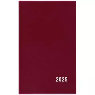 Diář týdenní kapesní Alois PVC bordo