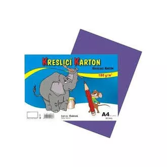 Kreslící karton A4/180g 50 listů fialový