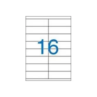 Etikety 105x37mm 2řadé 16etiket na archu 100listů Victoria