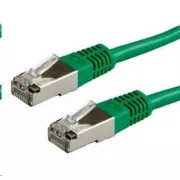 XtendLan patch kabel Cat6A, SFTP, LS0H - 0, 5m, zelený (prodej po 10 ks)