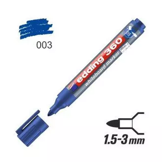 Popisovač Edding 360 na bílé tabule modrý válcový hrot 1,5-3mm