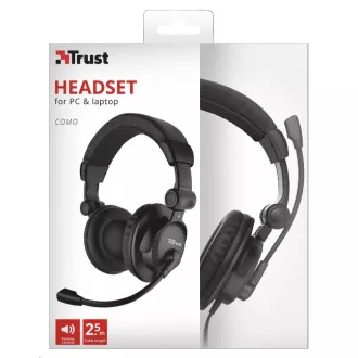 TRUST sluchátka COMO HEADSET FOR PC AND LAPTOP TRUST sluchátka COMO HEADSET FOR PC AND LAPTOP