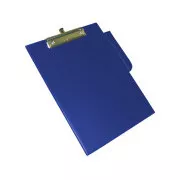 Psací podložka A4 jednodeska s klipem plastik modrá