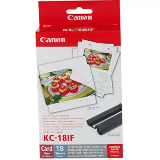 Canon KC18IF nálepka 54x86 18ks do termosublimační tiskárny