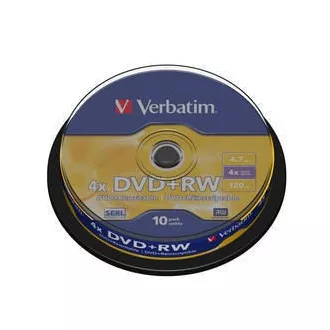 VERBATIM DVD+RW(10-Pack)Spindle4x/DLP/4.7GB