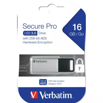 VERBATIM Secure Data Pro USB Drive 16GB  (PC & MAC)