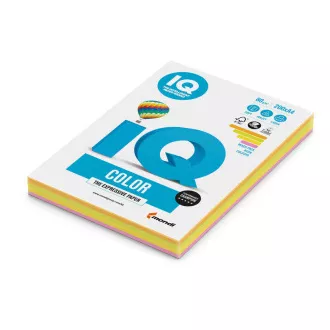Papír xerografický IQ A4/80g mix 4x50 listů neonové barvy Papír xerografický IQ A4/80g mix 4x50 listů neonové barvy