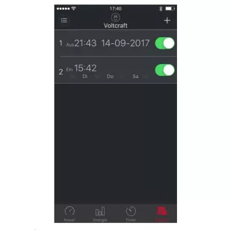 CONRAD Zásuvkový měřič spotřeby el. energie a spínací zásuvka 2v1 VOLTCRAFT SEM6000FR, s Bluetooth, CZ verze