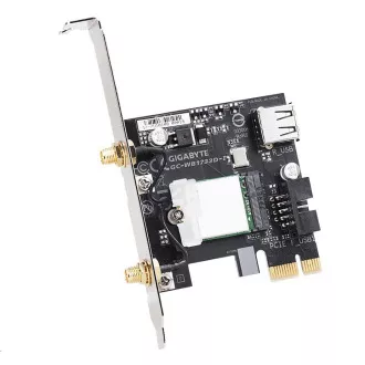 GIGABYTE GC-WB1733D-I, WiFi 802.11ac, Bluetooth 5, PCIe, Dual Band, 1734 Mbps