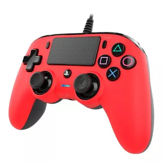 Nacon Wired Compact Controller - ovladač pro PlayStation 4 - červený Nacon Wired Compact Controller - ovladač pro PlayStation 4 - červený