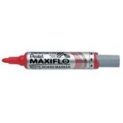 Popisovač Pentel Maxiflo MWL5 na bílé tabule červený válcový hrot 6mm