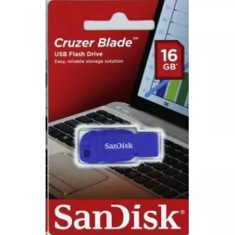 SanDisk Flash Disk 16GB Cruzer Blade, USB 2.0, modrá
