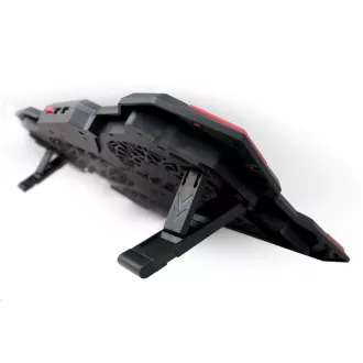 C-TECH chladící podložka pod NTB Zefyros (GCP-01R), casual gaming, 17, 3", červené podsvícení, regulace otáček