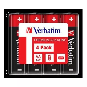 VERBATIM Alkalické baterie AA, 4 Pack - Shrink