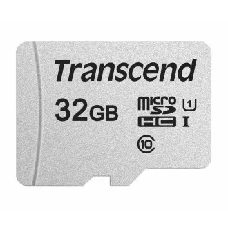 TRANSCEND MicroSDHC karta 32GB 300S, UHS-I U1 + adaptér