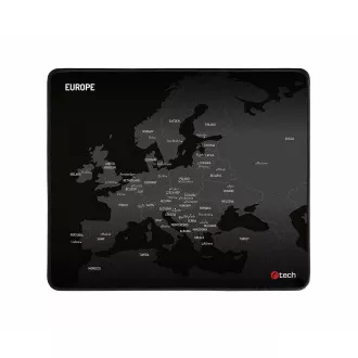 C-TECH herní podložka pod myš MP-01E (Europe), 320x270x4mm, obšité okraje