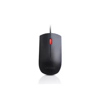 LENOVO myš drátová Essential USB Mouse - 1600dpi, Optical, USB, 3 tlačítka, černá