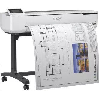 EPSON tiskárna ink SureColor SC-T5100N, 4ink, A0, 2400x1200 dpi, USB 3.0, LAN, WIFI, Ethernet