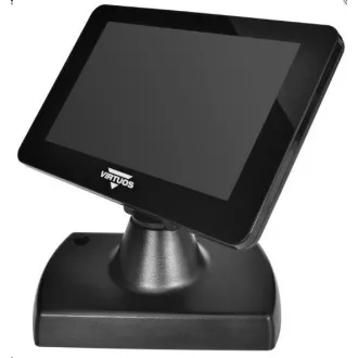 Virtuos 7" LCD barevný zákaznický displej Virtuos SD700F, USB, černý