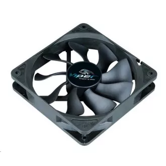 AKASA ventilátor Viper, Black Fan 12cm, 120x120x25mm, HDB, 4 pin PWM AKASA ventilátor Viper, Black Fan 12cm, 120x120x25mm, HDB, 4 pin PWM