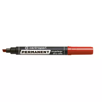 Popisovač Centropen 8516 permanent červený klínový hrot 2-5mm