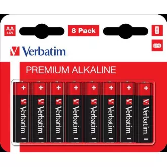 VERBATIM Alkalické baterie AA, 8 PACK, LR6