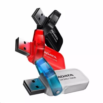 ADATA Flash Disk 64GB UV240, USB 2.0 Dash Drive, černá