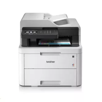 BROTHER multifunkce color LED MFC-L3730CDN - A4, 18ppm, 512MB, 600x600copy, USB2.0, 250listů, ADF50, LAN, displa, DUPLEX