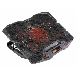 EVOLVEO Ania 5R, chladicí podstavec pro notebook, červené podsvícení