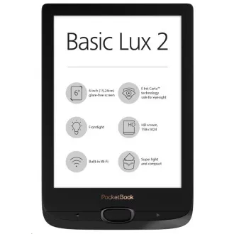 POCKETBOOK 616 Basic Lux 2, Obsidian Black