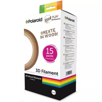 Polaroid 3D Wood Filament for ROOT (box of 15 reels)