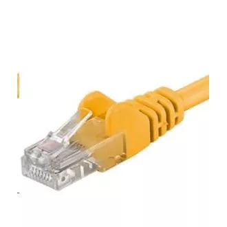 PREMIUMCORD Patch kabel UTP RJ45-RJ45 CAT5e 0.25m žlutá