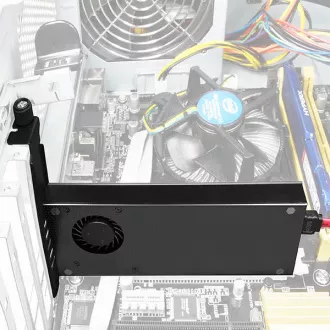 AXAGON PCEM2-DC, PCIe x4 - M.2 NVMe M-key + SATA B-key slot adaptér, chladič, LP