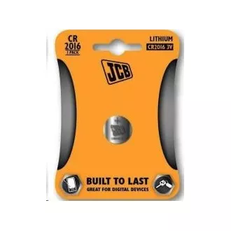 JCB knoflíková lithiová baterie CR2016, blistr 1 ks