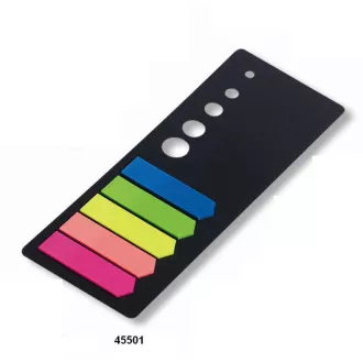 Záložky samolepící PP šipka 12x44mm 5 neon barev 5x20 listů Concorde Záložky samolepící PP šipka 12x44mm 5 neon barev 5x20 listů Concorde