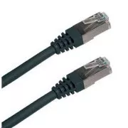 Patch kabel Cat5E, FTP - 0, 5m, černý