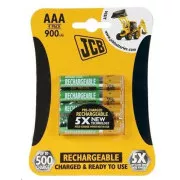 JCB RTU NiMH AAA/R03, 900mAh, přednabitá, blistr 4 ks